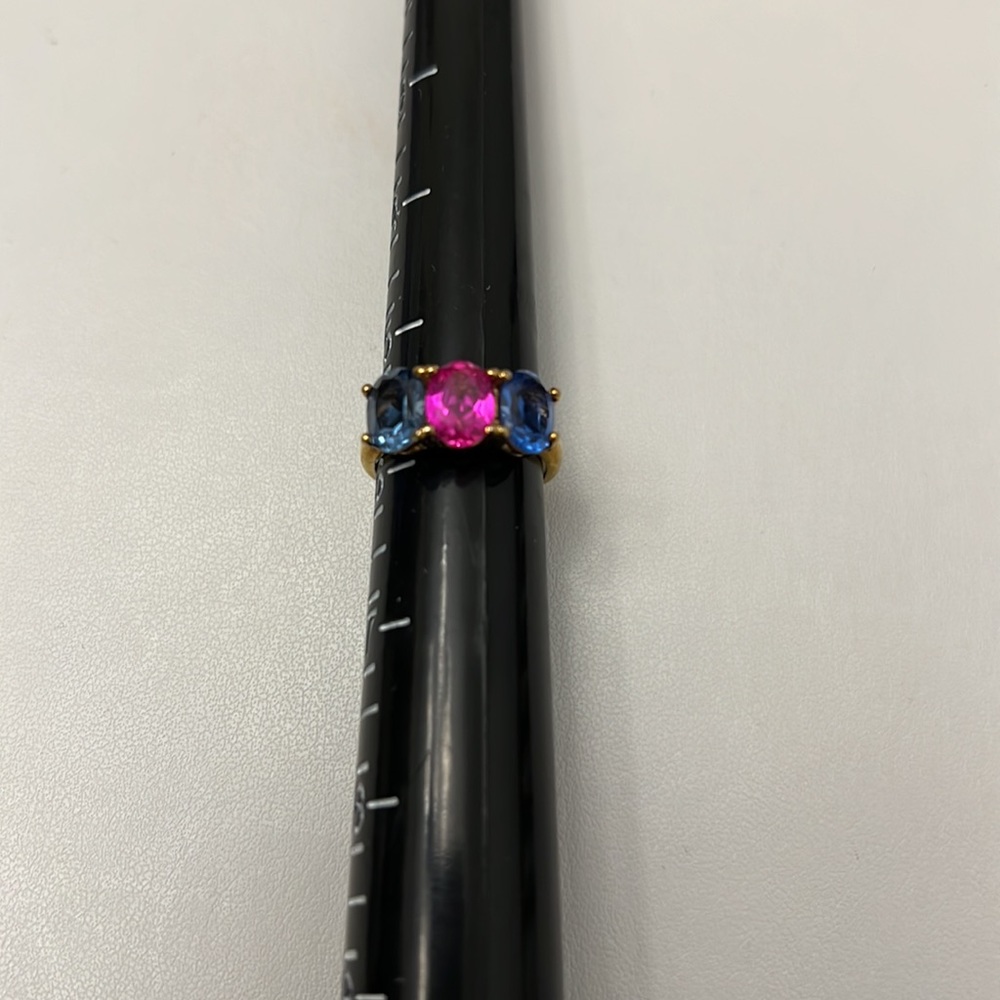 Tourmaline Ring, size 5-3/4, with Gold Vermeil.